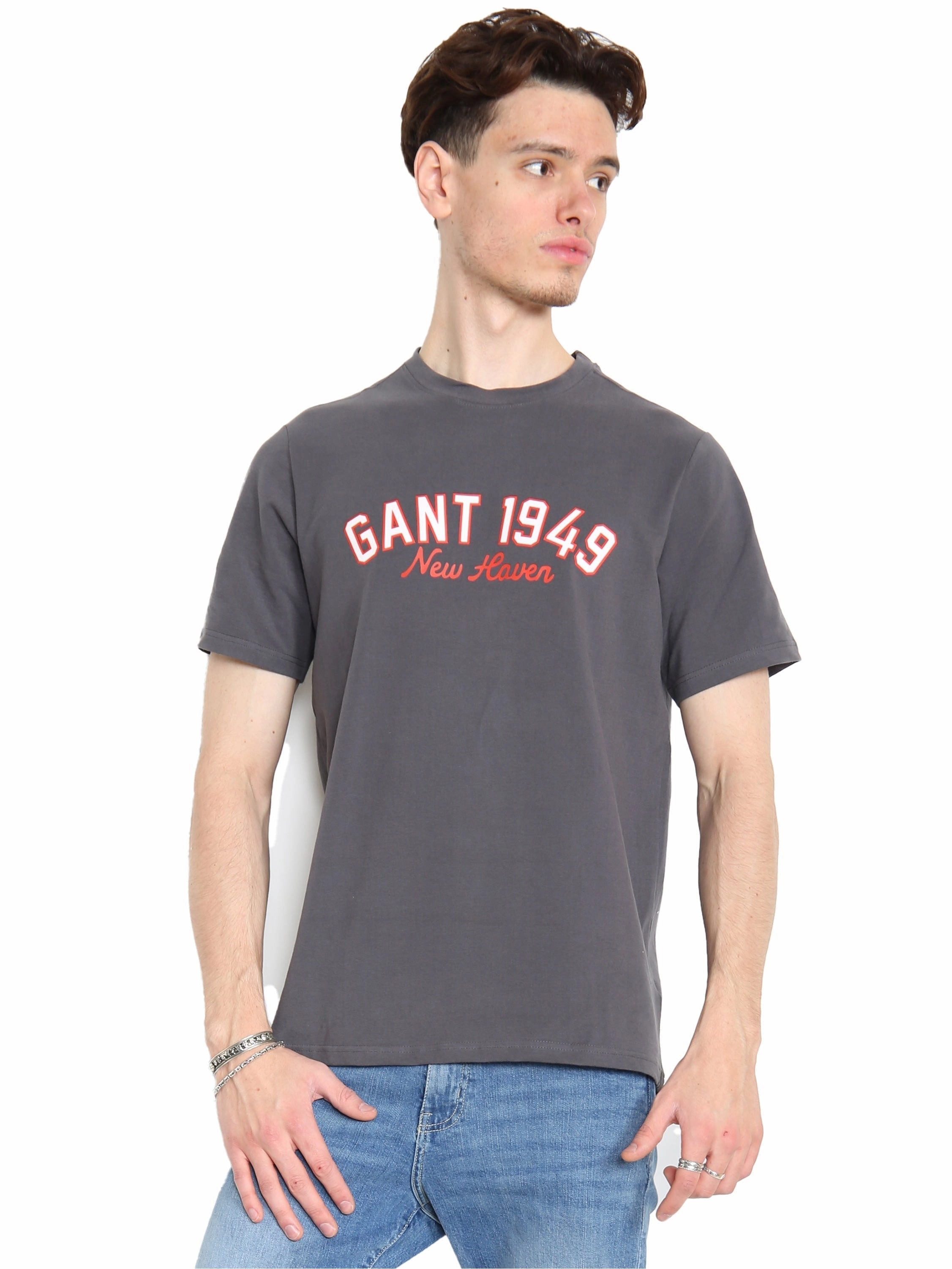 Gant New Haven | Mens Crew Neck T-Shirts Effortless Fit Hiking durability