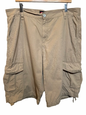 Water Repellent Finish Gentle On Skin Southpole Mens Tan Cargo Shorts (Size XXL)