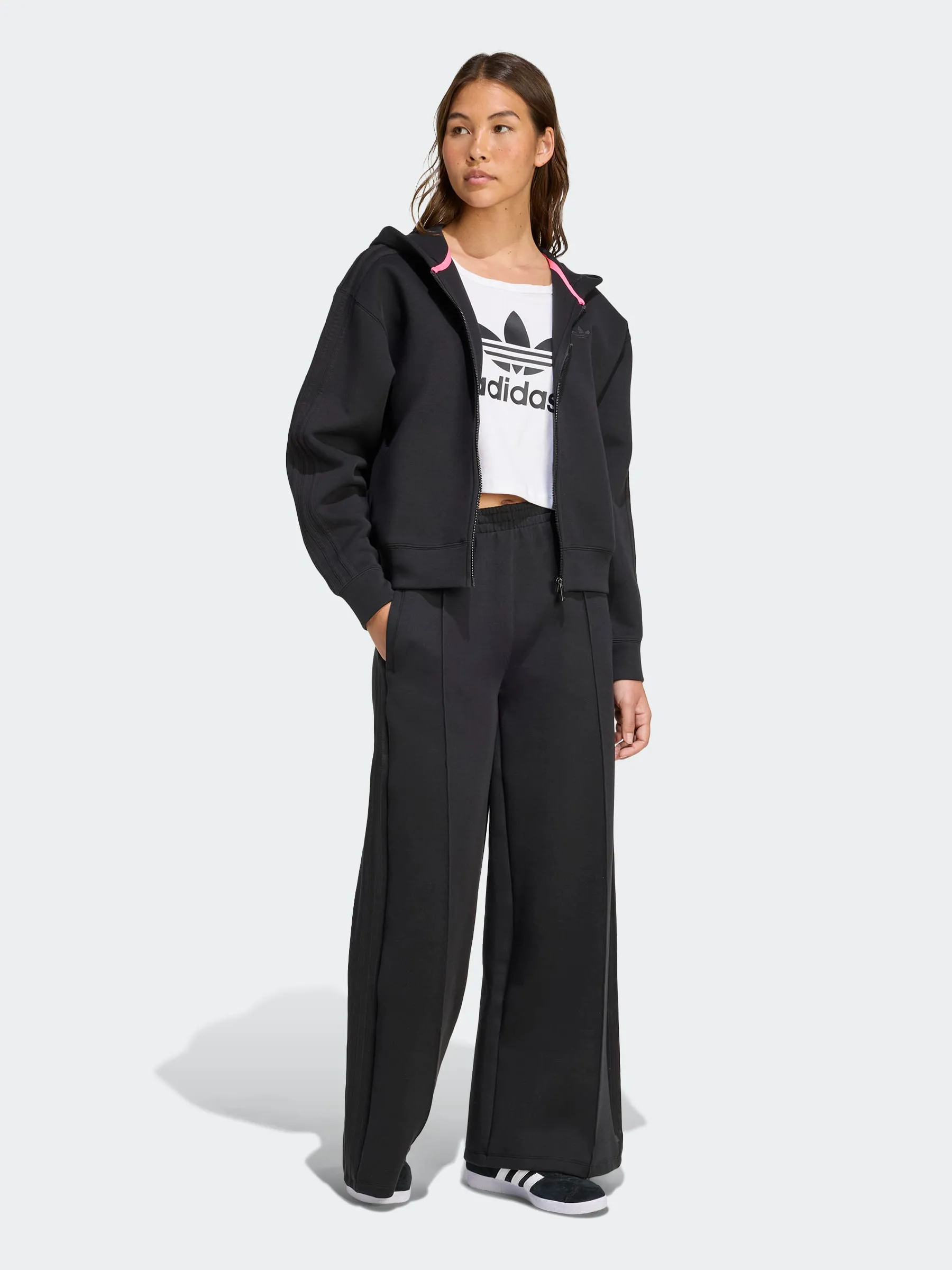 Drawcord Hem Nursing wear Spacer Full-Zip Hoodie