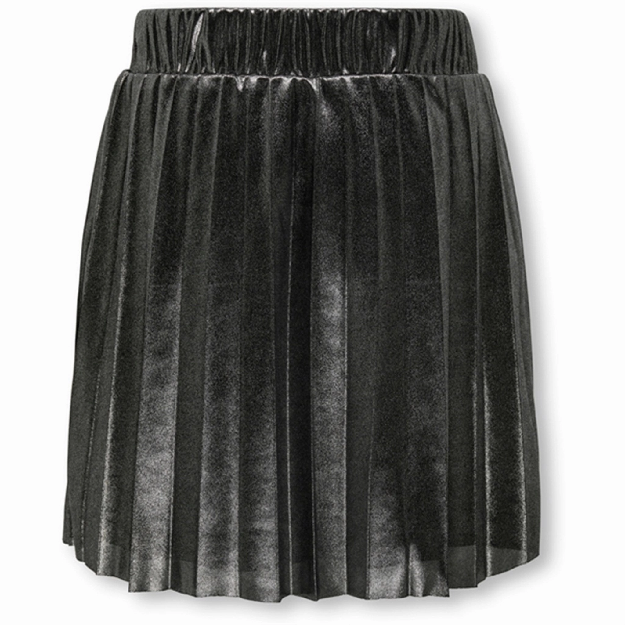 Minimal Design Pure Vibes Kids ONLY Black Metallic Hailey Pleated Skirt