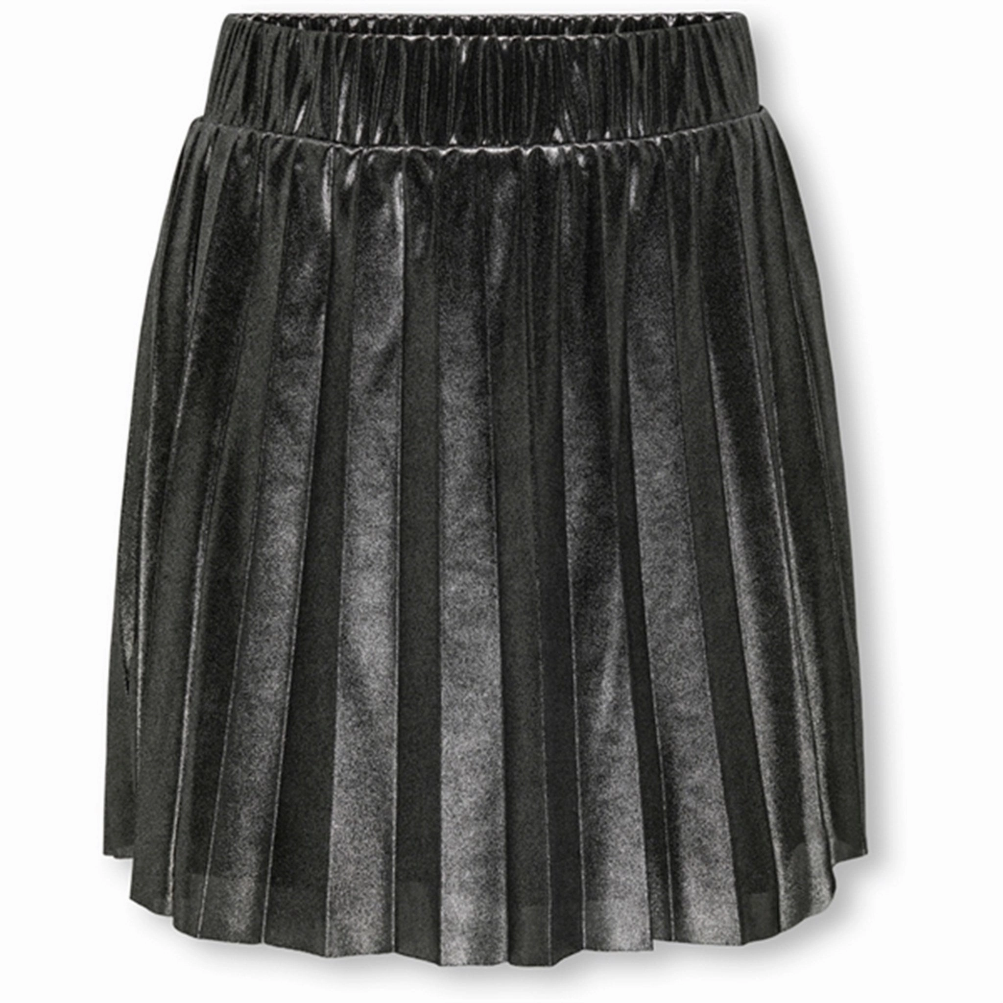 Kids ONLY Black Metallic Hailey Pleated Skirt Future Fashion Crisp Fit