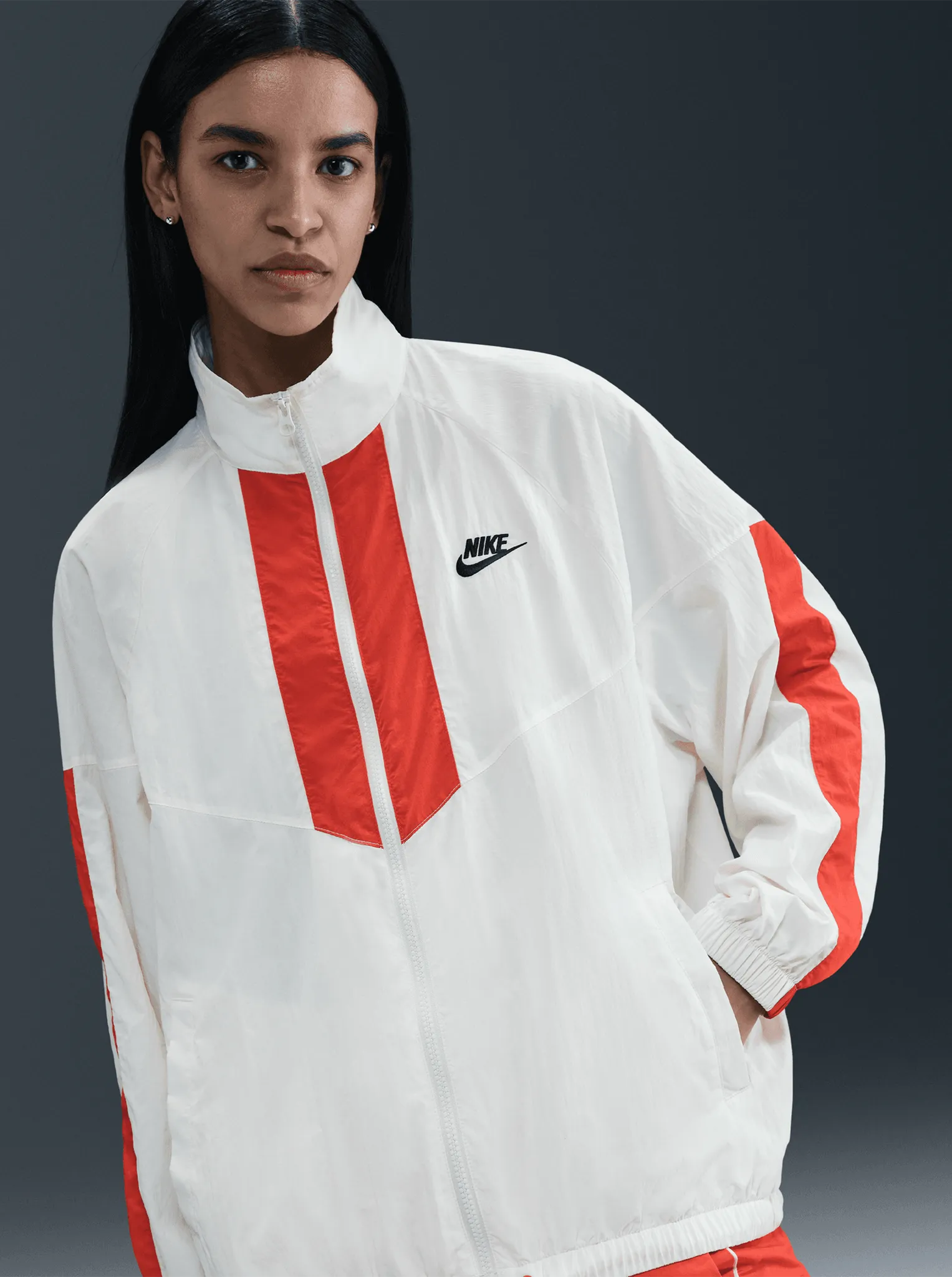 Comfy Layer Agree Sportswear Oversized Windrunner Jacket