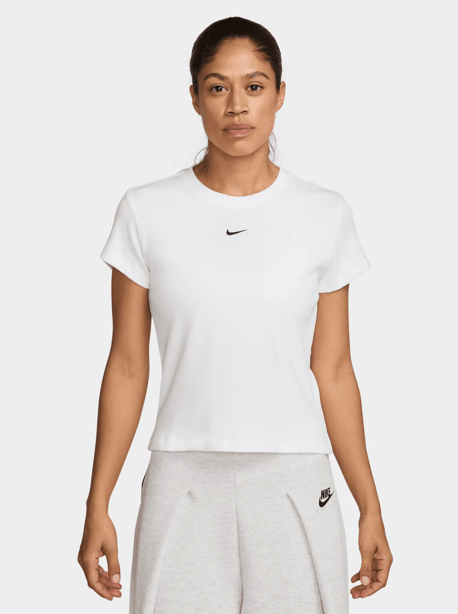 Easy Style Wear Sportswear Rib Jersey Short Sleeve Top