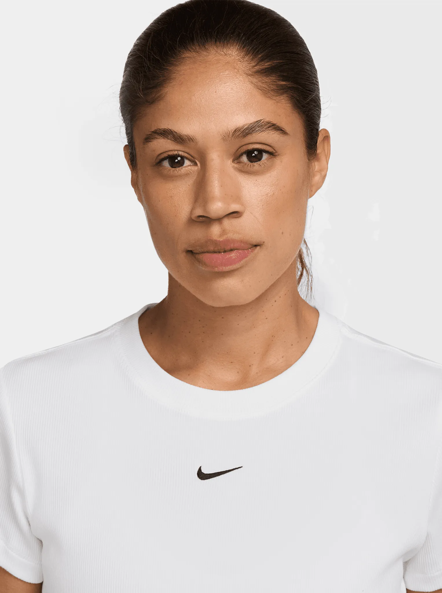 Sportswear Rib Jersey Short Sleeve Top Sporty Design