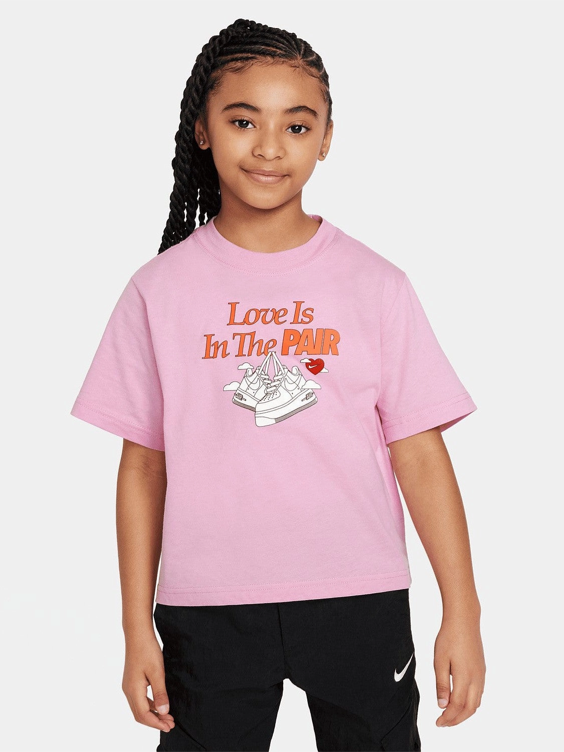 Sportswear Boxy T-Shirt Youth Heather Jersey Material