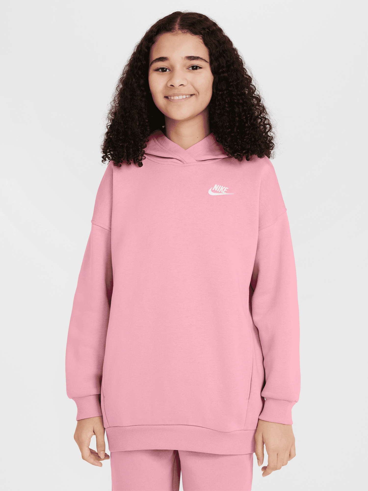 Sportswear Club Fleece Oversized Pullover Hoodie Youth Sporty Style