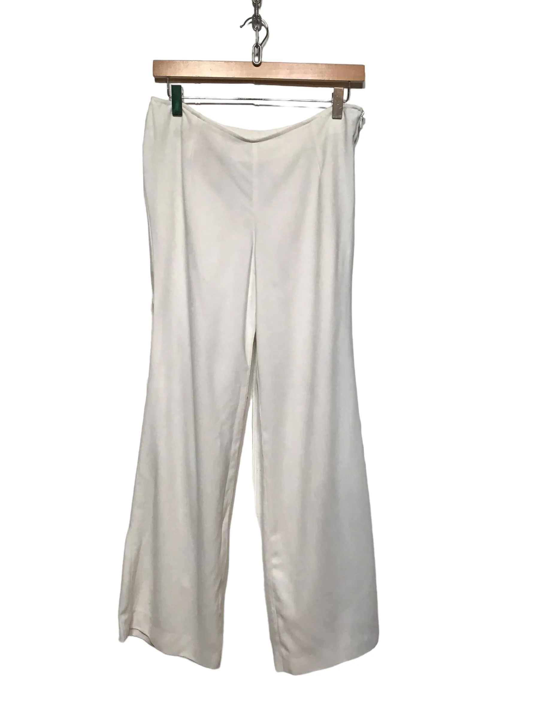 Skinny Fit Slim Stretch Women??s White Trousers (Size L)