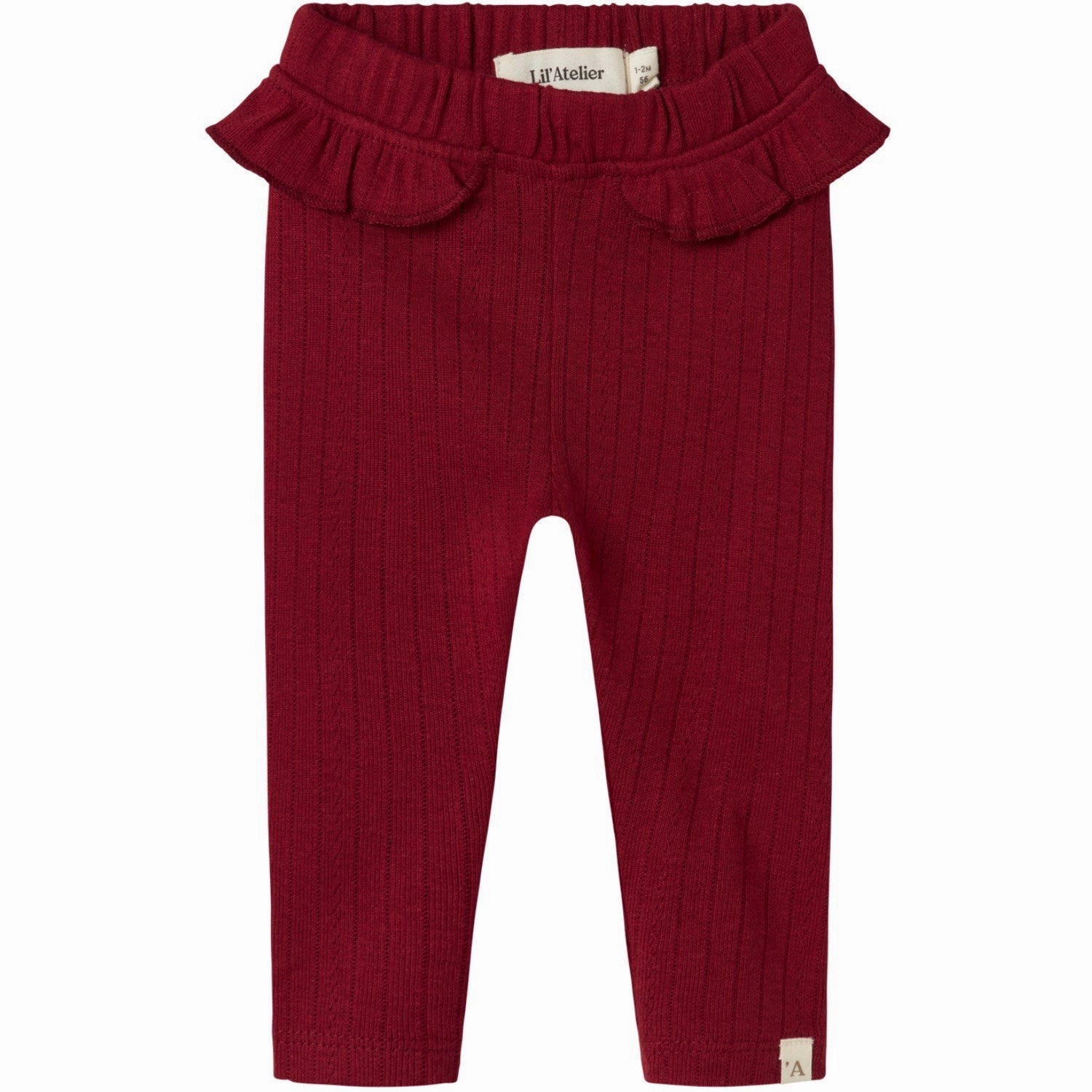 Lil'Atelier Red Dahlia Rachel Nam Slim Leggings Functional Fit