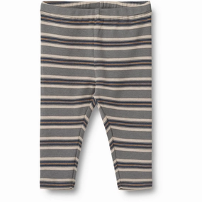 Wheat Stormy Blue Stripe Jersey Leggings Silas Anti Odor Technology