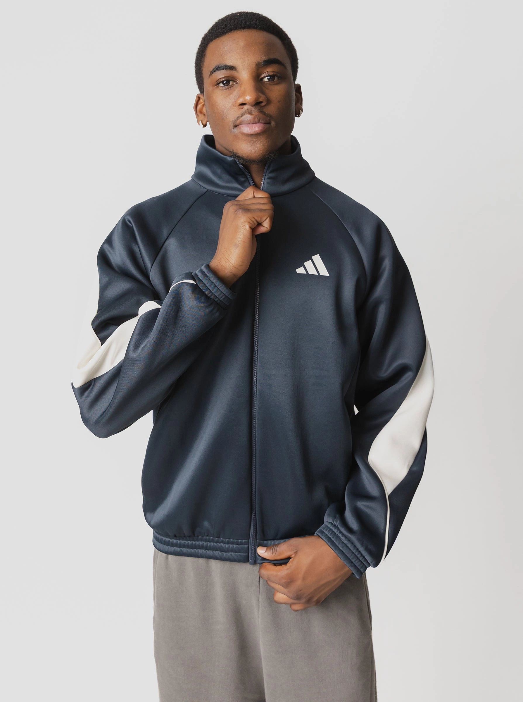 Stadium Track Top students Zippered Closure