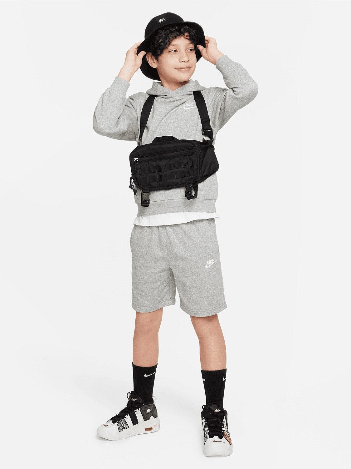 Club Fleece French Terry Shorts Youth Hidden Storage Compartment