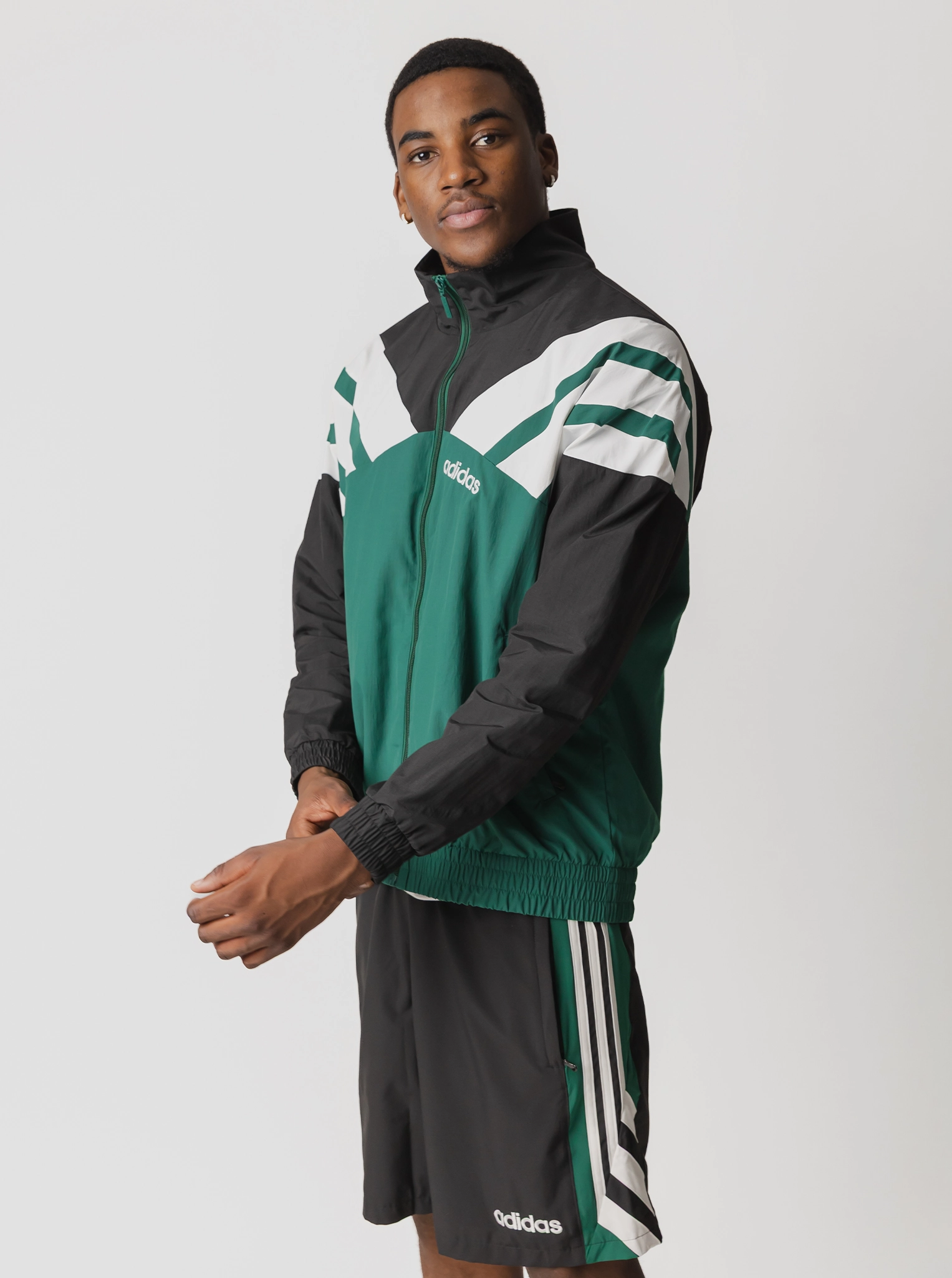 Classic Track Top Ribbed Knit Cuffs Fashionable Style