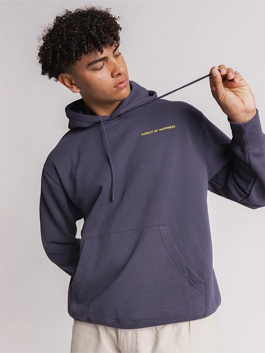 State of Mind Heavyweight Pullover in Washed Navy Classic Fit