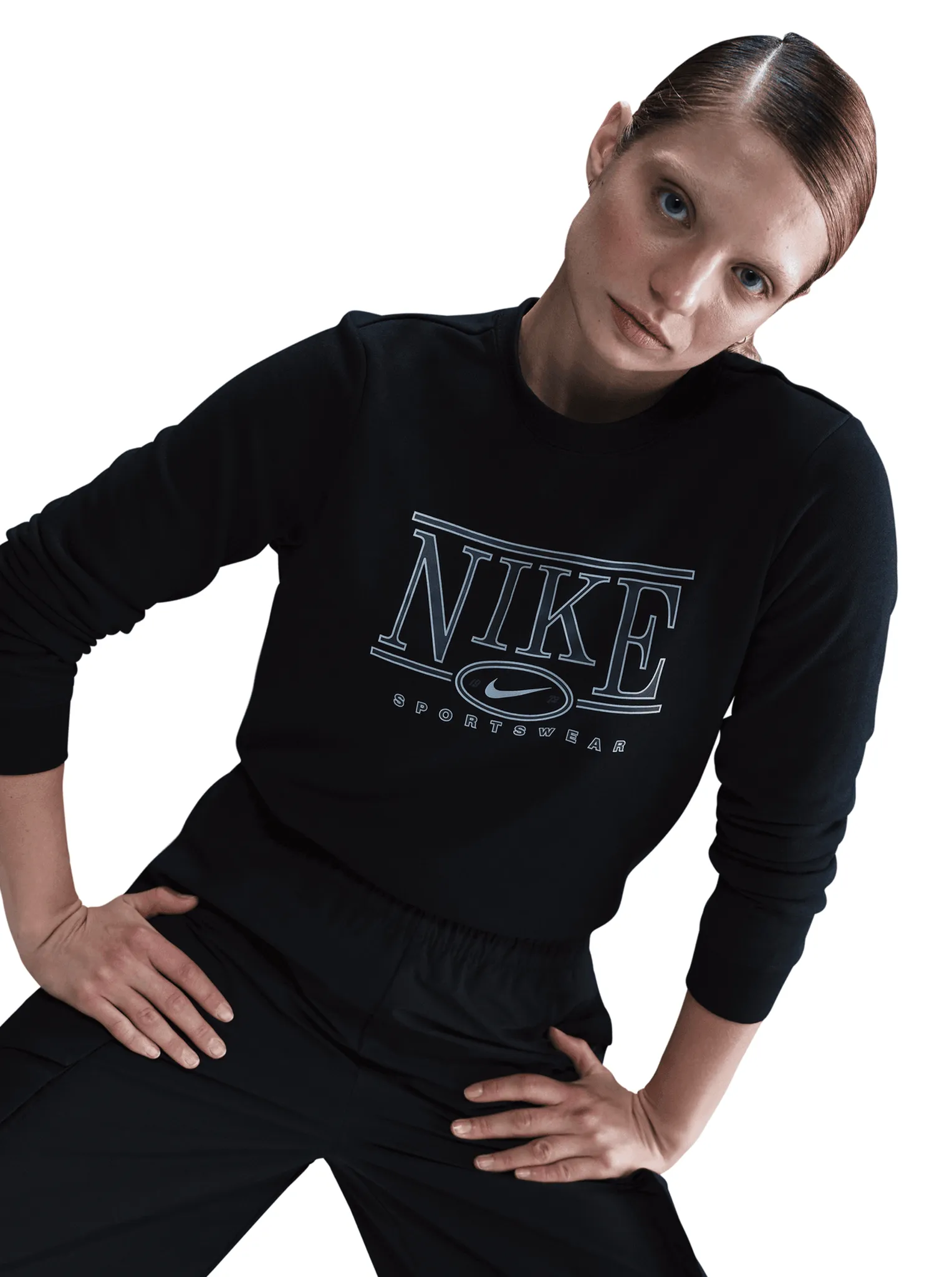 Mediterranean style Sportswear Club Fleece Crew-Neck Sweatshirt