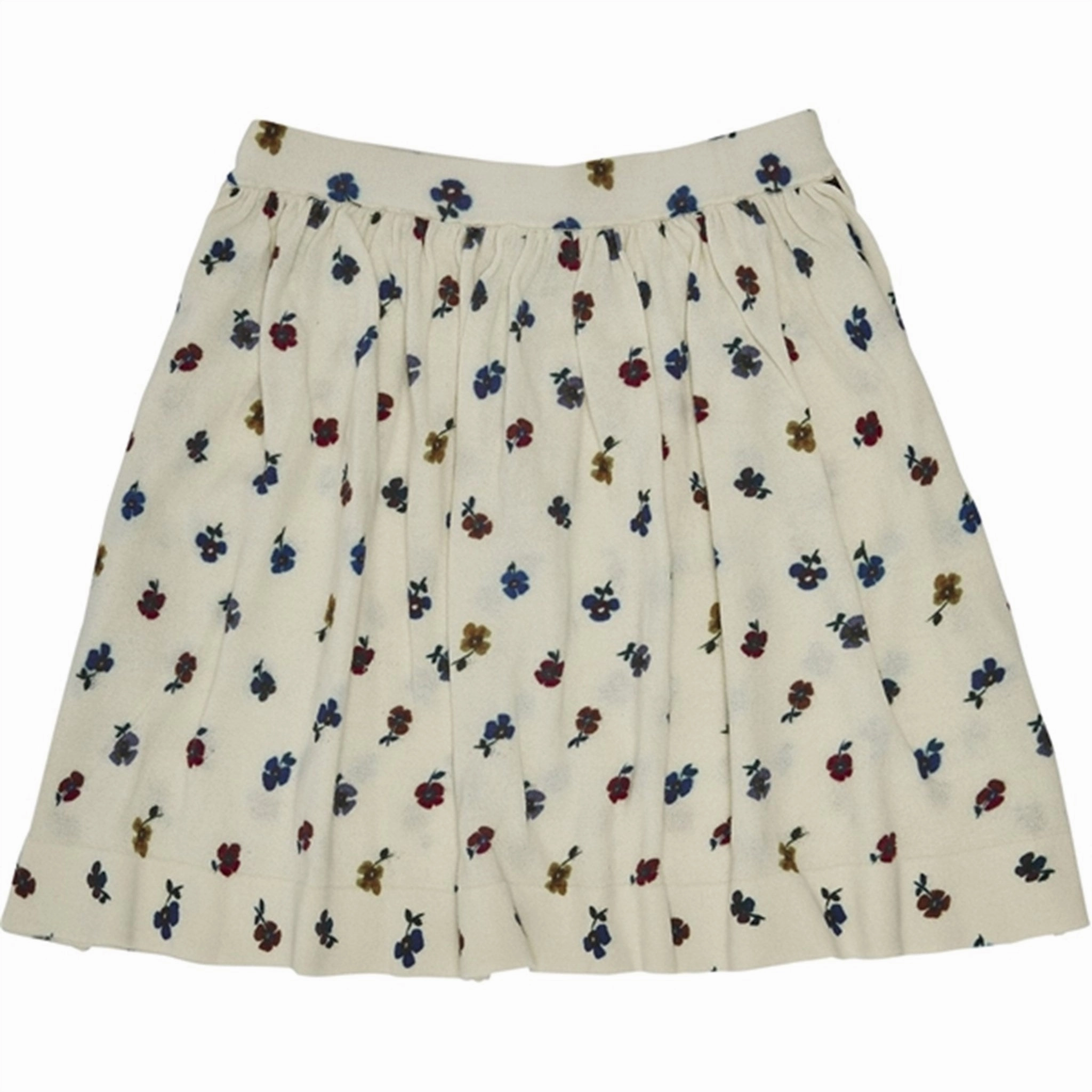 Matte Texture Fashion Mood FUB Printed Skirt Ecru/Flower