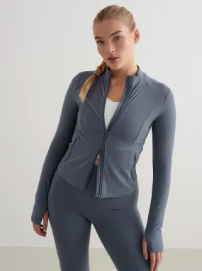Office shopping spree Stormy Blue Sense Zip Jacket