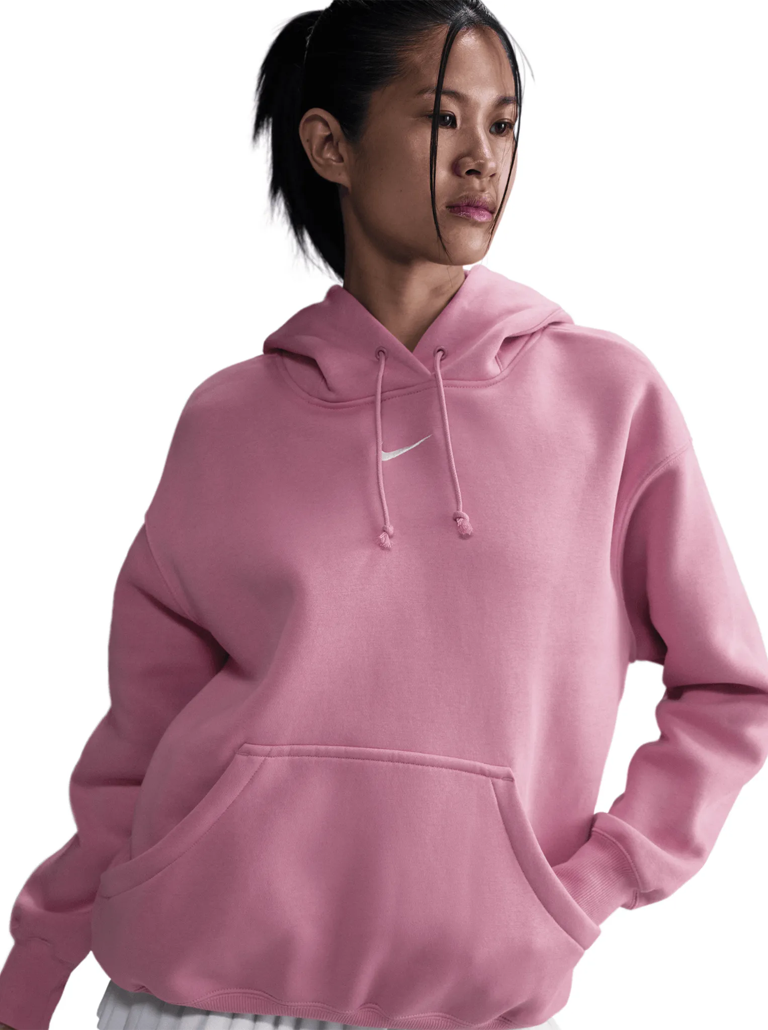 Minimalist Trim indoor relaxation Phoenix Fleece Oversized Pullover Hoodie