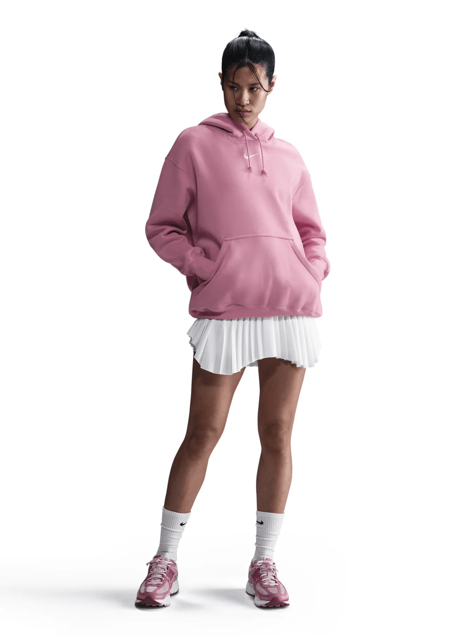 Phoenix Fleece Oversized Pullover Hoodie presentation outfit winter clothing