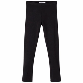 Beginner Level High Waist Name it Black Davina Solid Leggings Noos