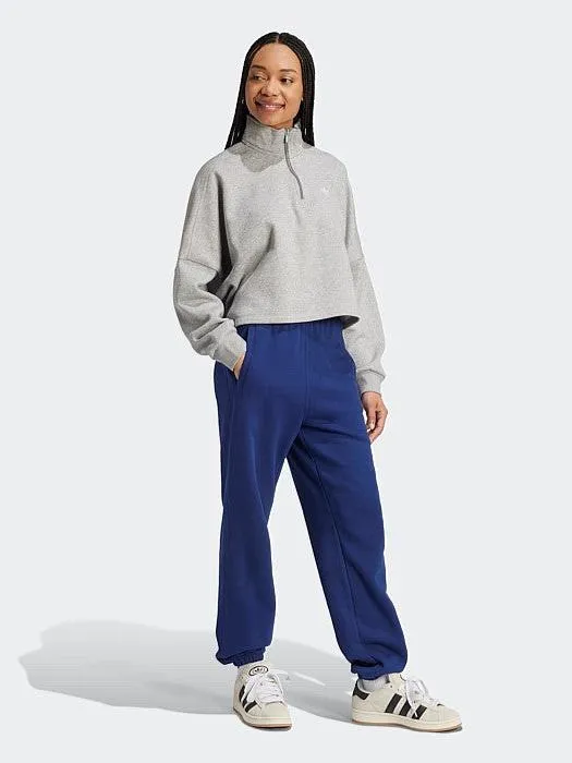 Essentials 1/2 Zip Fleece Sweatshirt Fray Resistant Finish Lightweight Feel