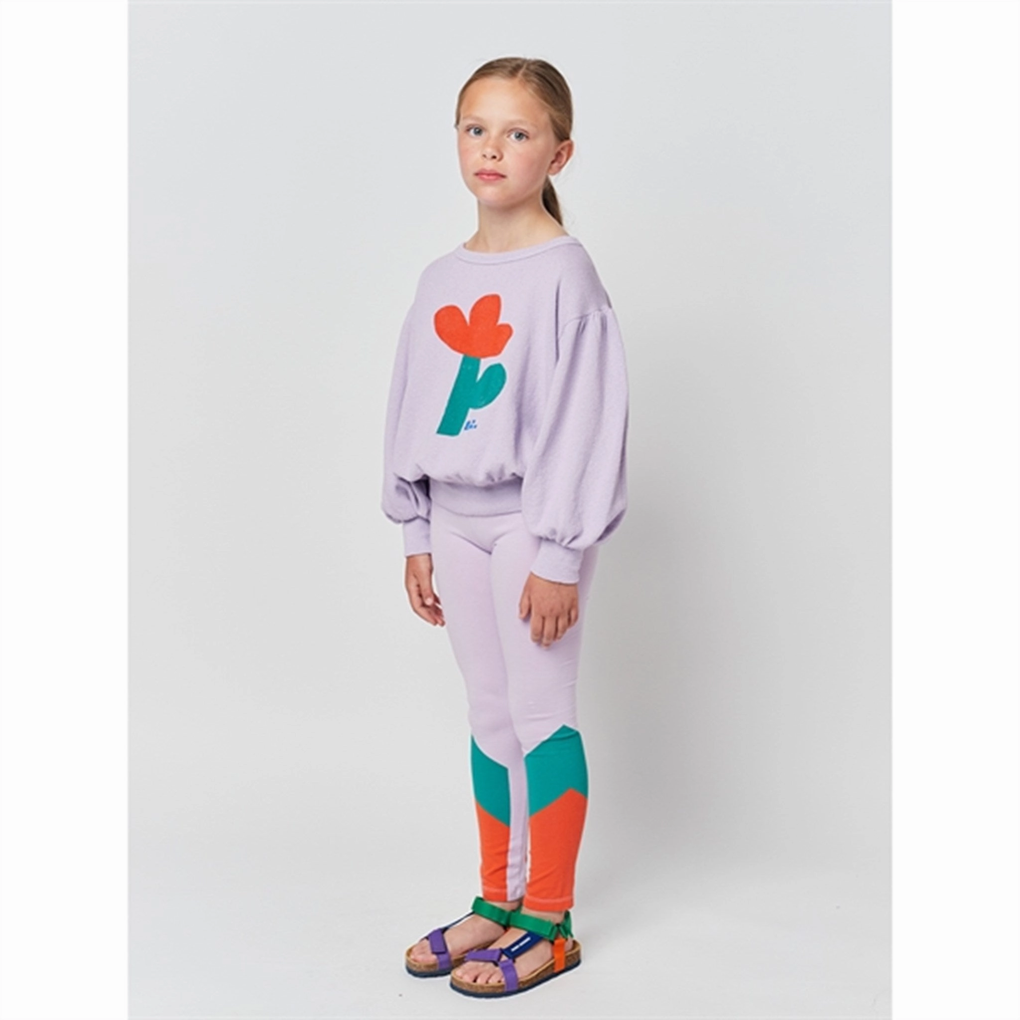 Bobo Choses Lavender Color Block Leggings Easy Fit