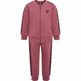 OrganicCottonBlend Hummel Rose Brown Bille Tracksuit