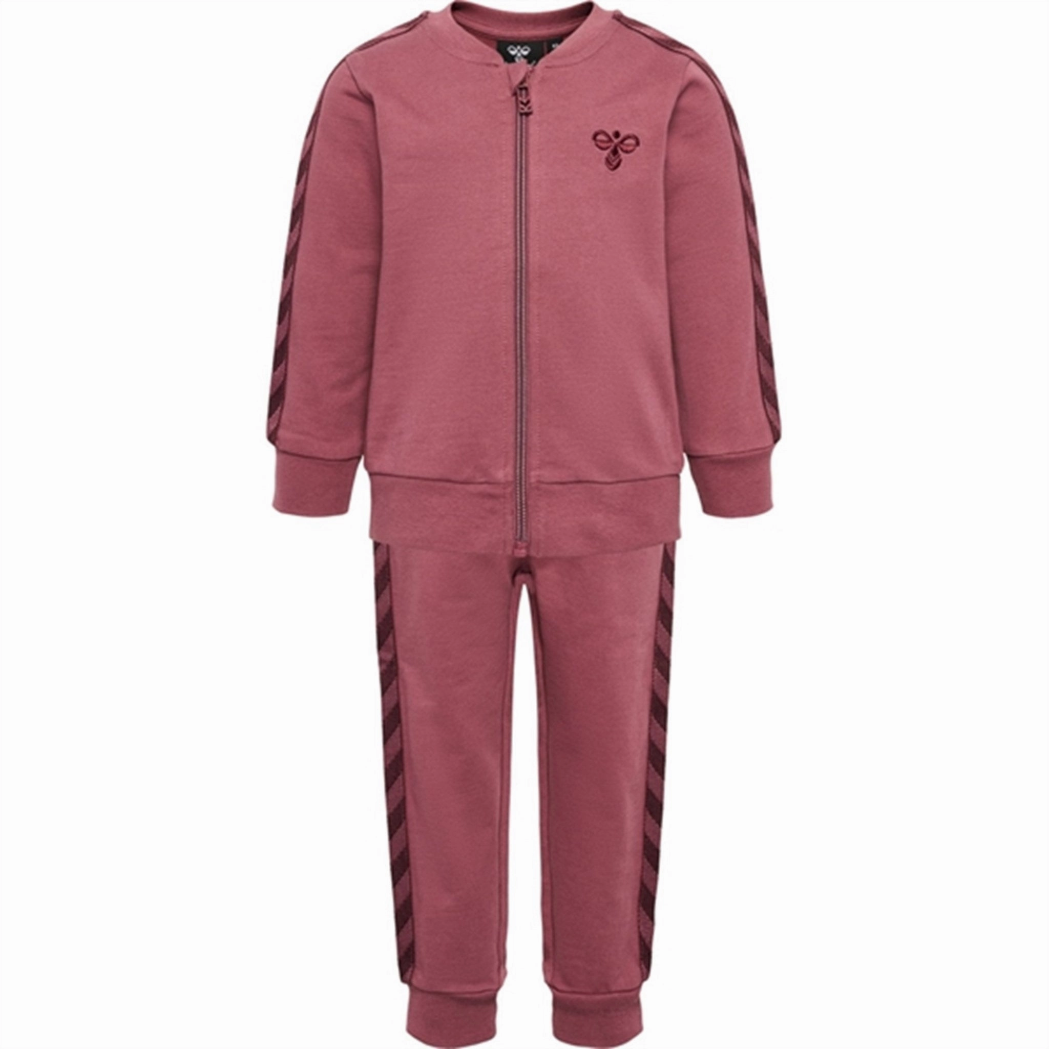 OrganicCottonBlend Hummel Rose Brown Bille Tracksuit