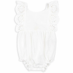 Dynamic Simple Konges Sl?jd Optic White Posey Romper