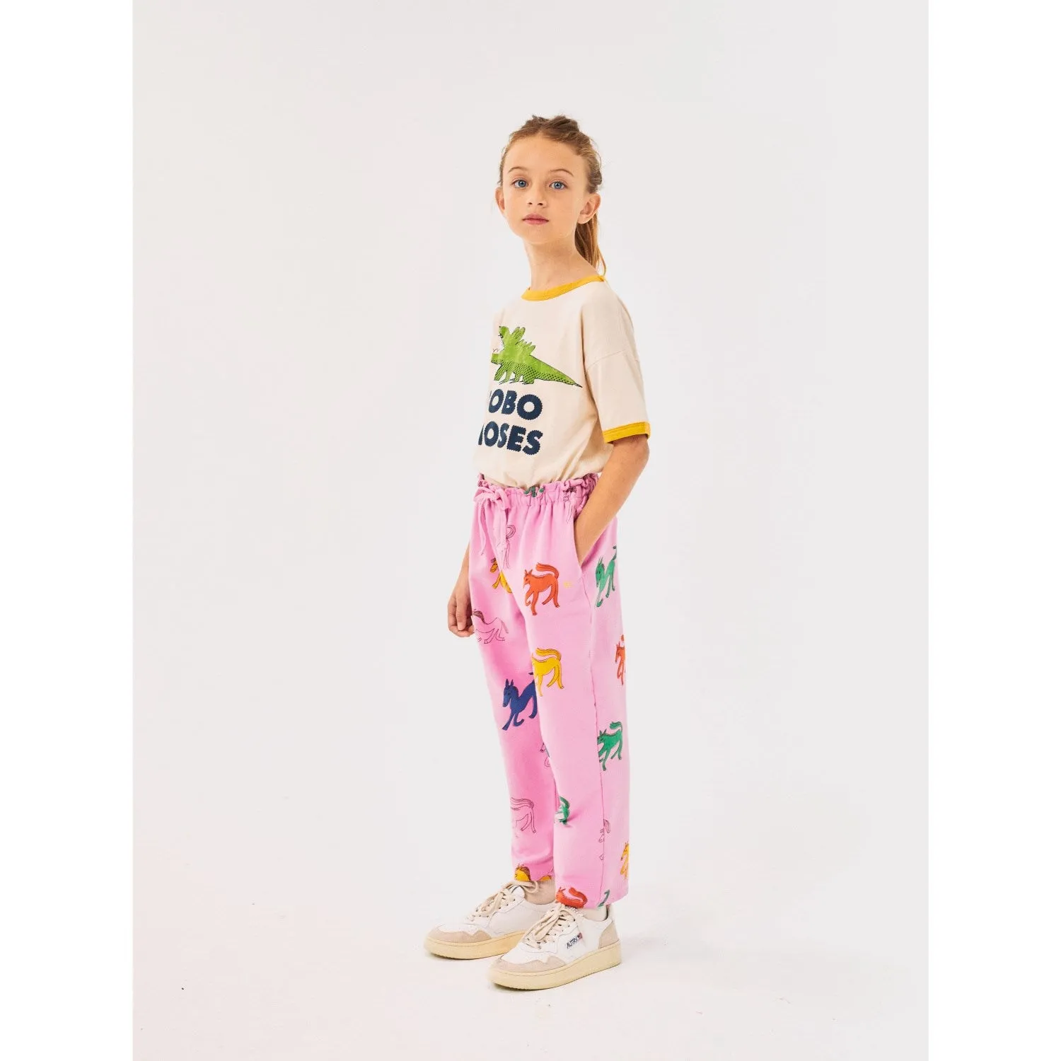 Bobo Choses Pink Wonder Horse All Over Paper Bag JAndging Pants NonChafe Seams