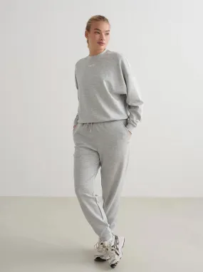 Light Grey Melange Comfy Modal Pants LowProfileWaistband