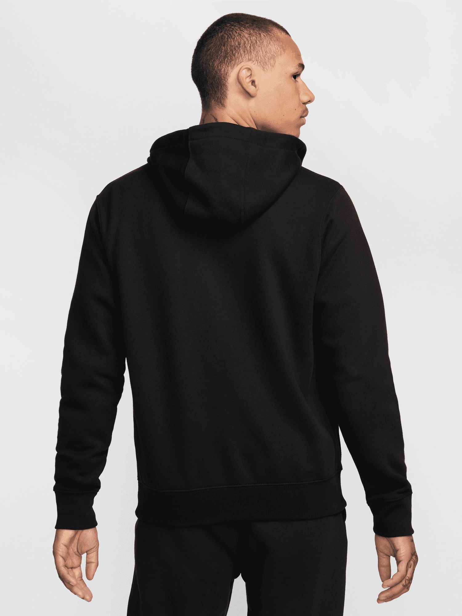 Club Fleece Full-Zip Hoodie Logo Patch Soft Touch Feel