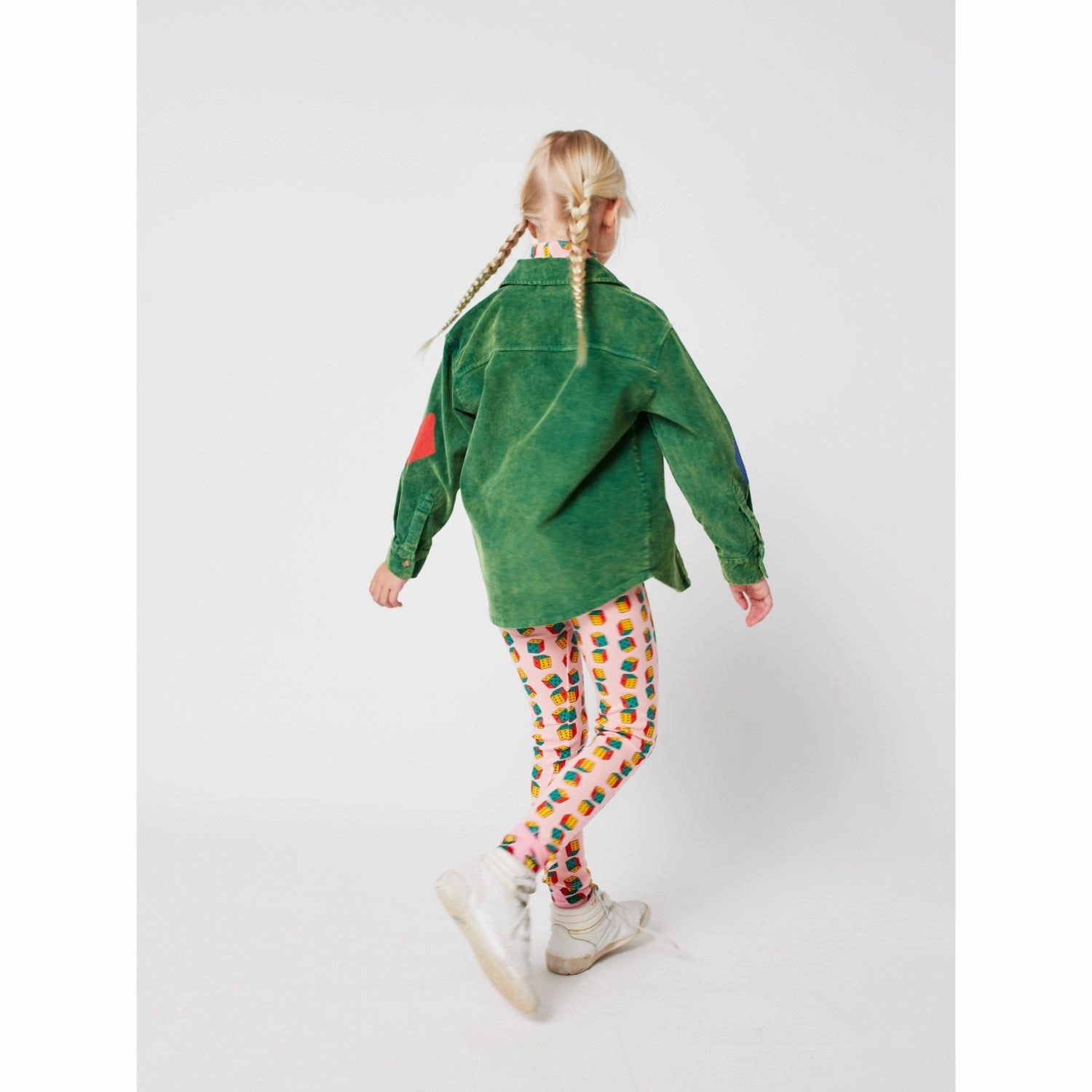 Double Layered Knees Bobo Choses Pink Dices All Over Leggings