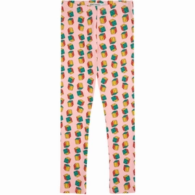 Laser Cut Edges Bobo Choses Pink Dices All Over Leggings