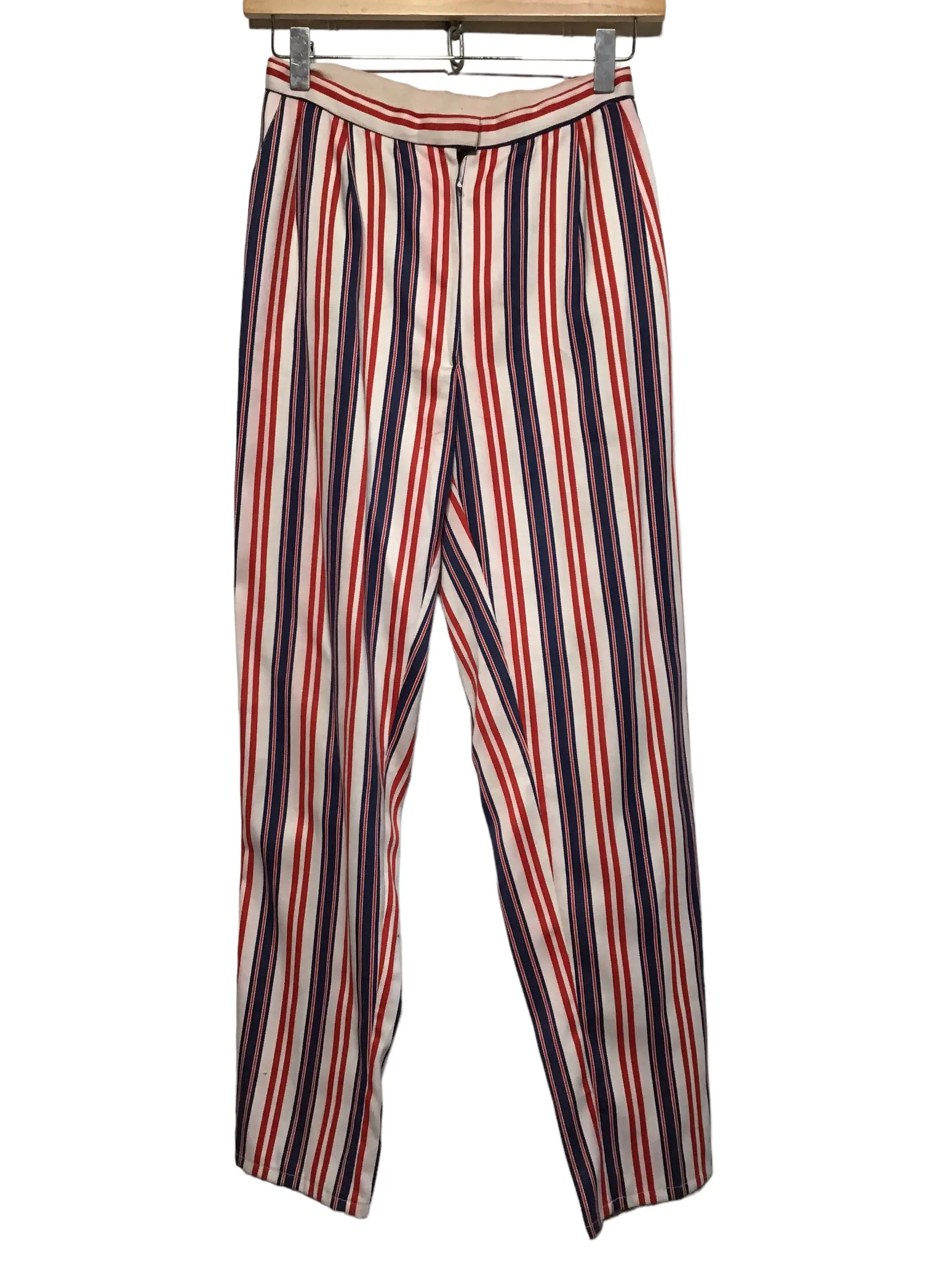 Comfortable Layers Cozy Comfort Striped High Waisted Trousers (Size XS)