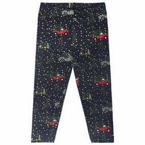 Contoured Support Temperature control The New Siblings Navy Blazer Holiday Leggings