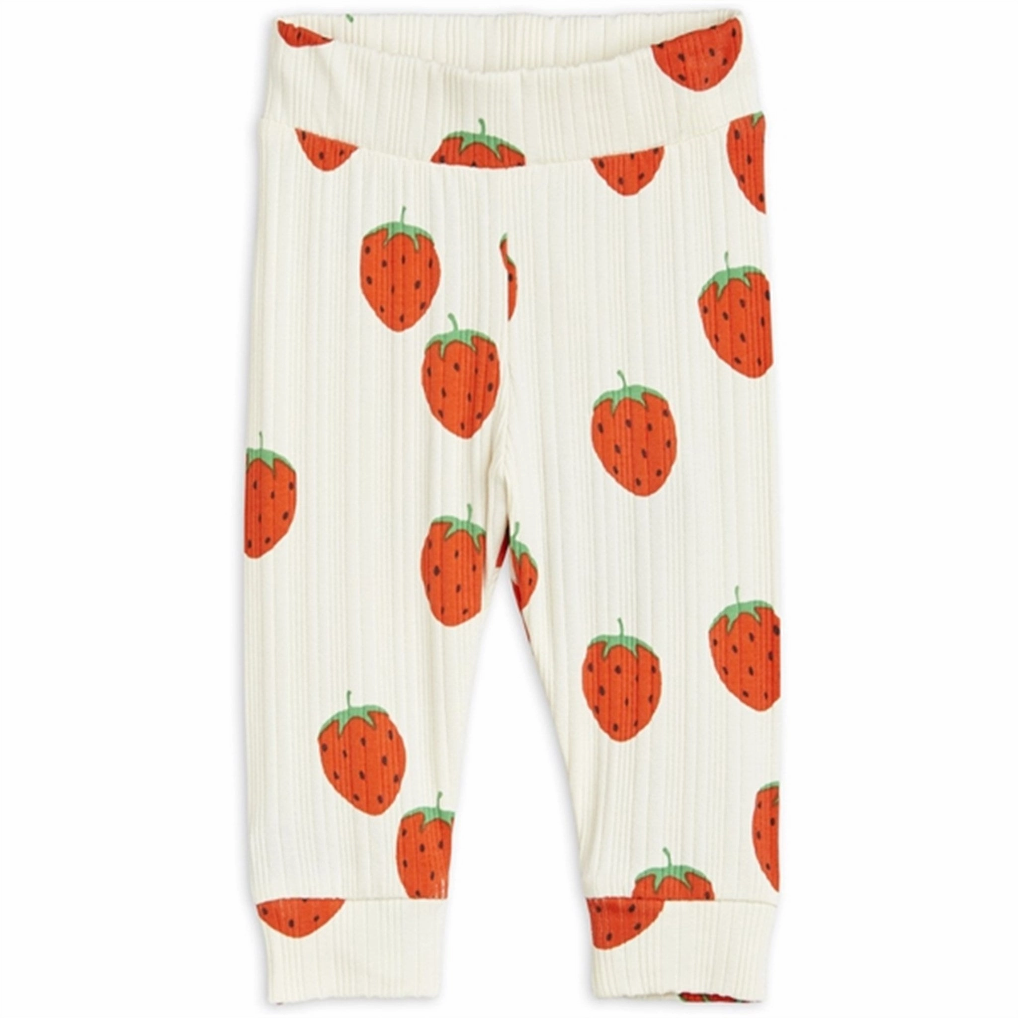 For Men Studio Practice Mini Rodini Strawberries Aop Nb Leggings Offwhite