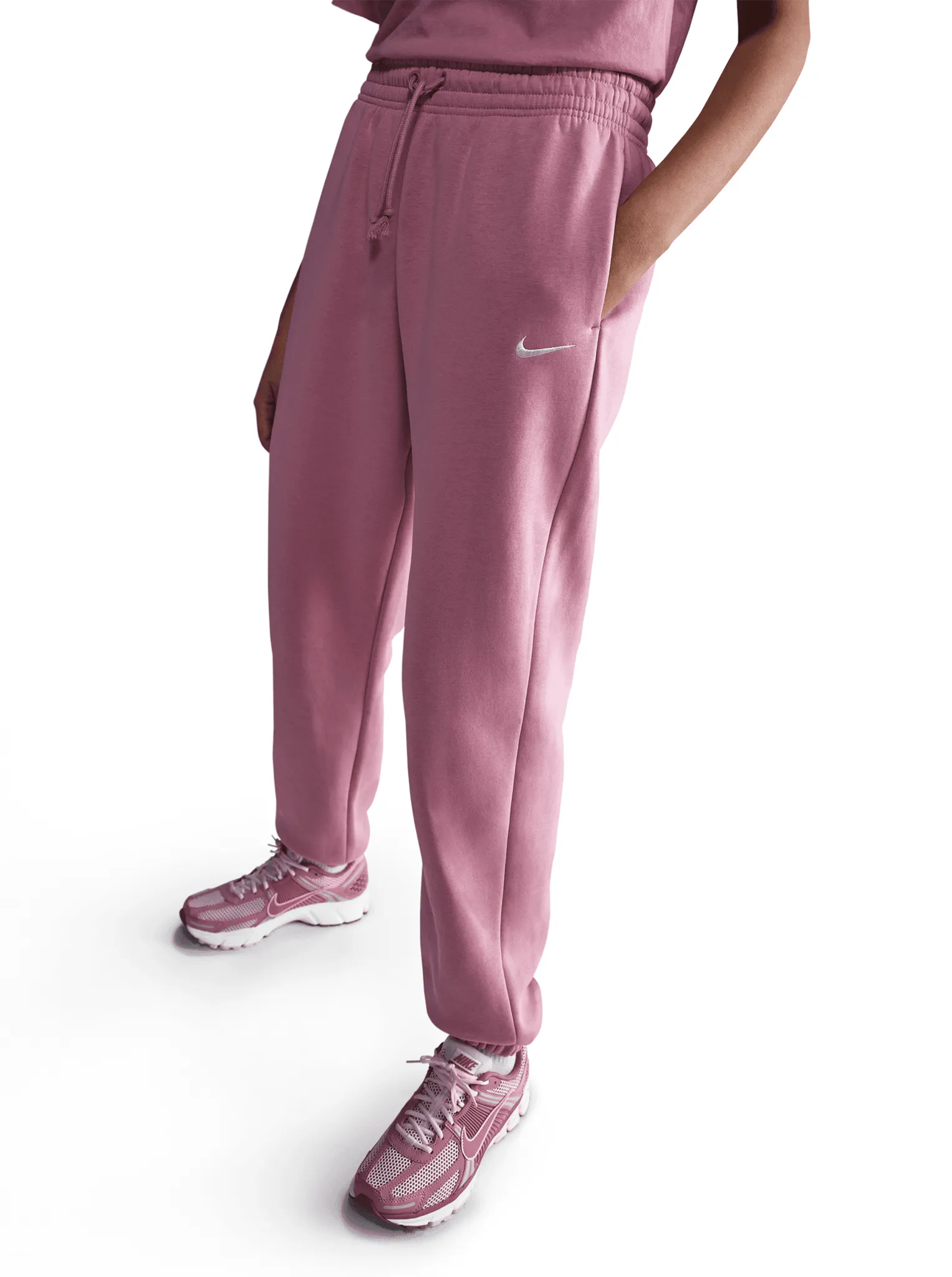 Breathable Mesh Panels Phoenix Fleece Oversized Sweatpants
