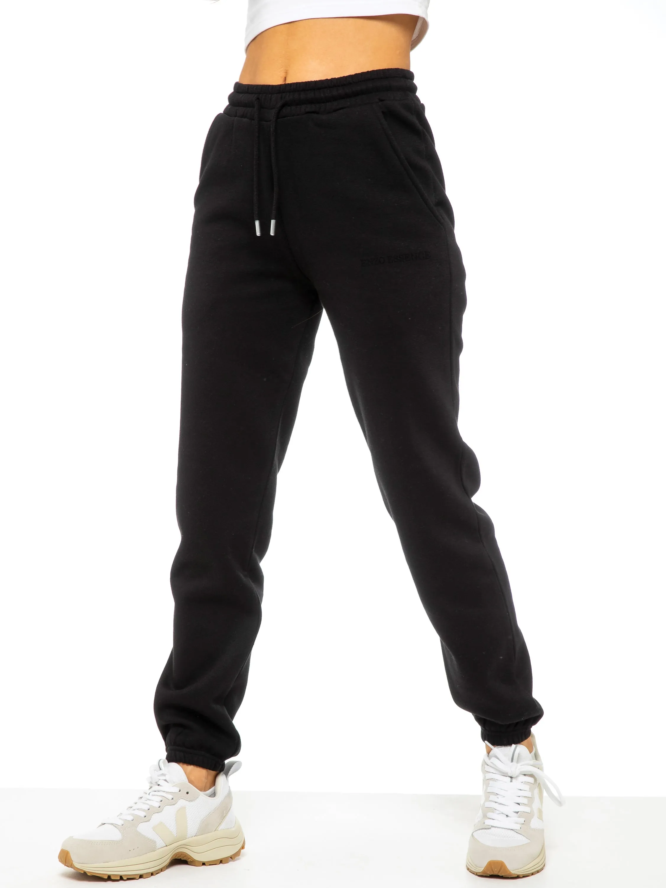 Enzo | Womens Relaxed Fit Cuffed Jogger Flexible Articulated Knees Flexible Fabric