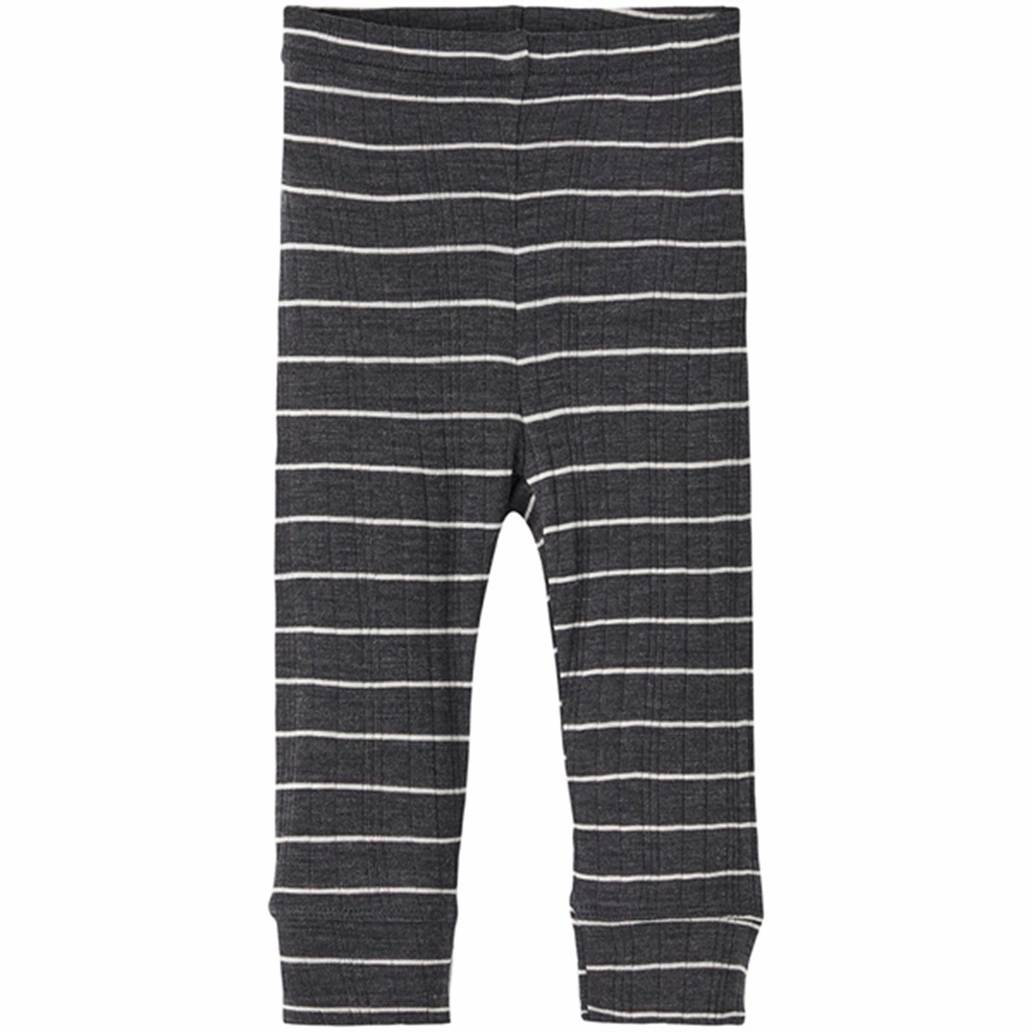 Name it Blue Graphite Stripes Wang Wool Needle Leggings Noos Camping Gear Stretch Fit Urban Mood