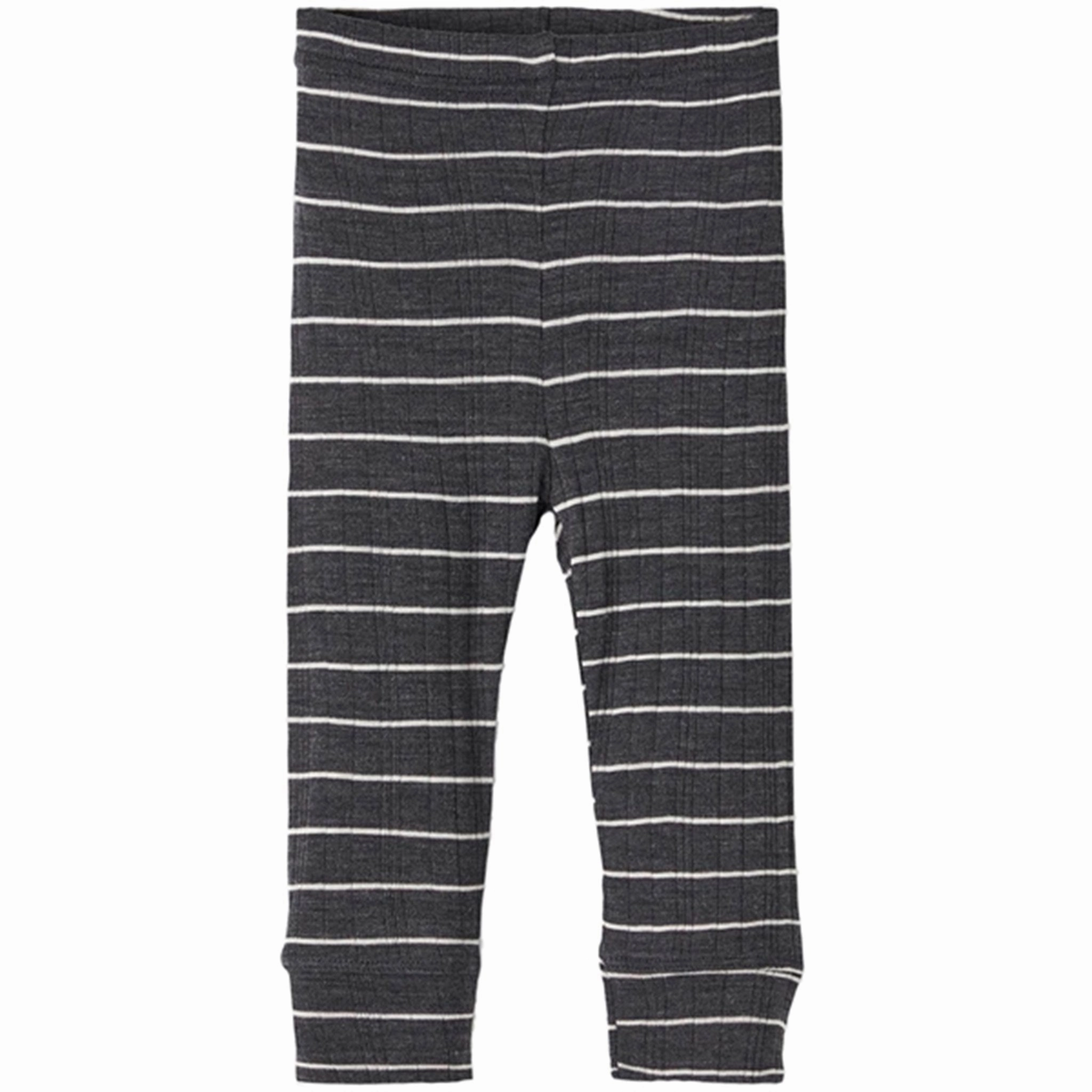 All weather Name it Blue Graphite Stripes Wang Wool Needle Leggings Noos