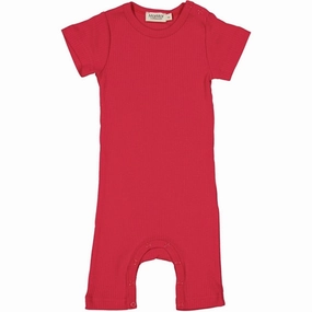 MarMar Modal Red Currant Summer Romper Versatile Everyday Sport Bold