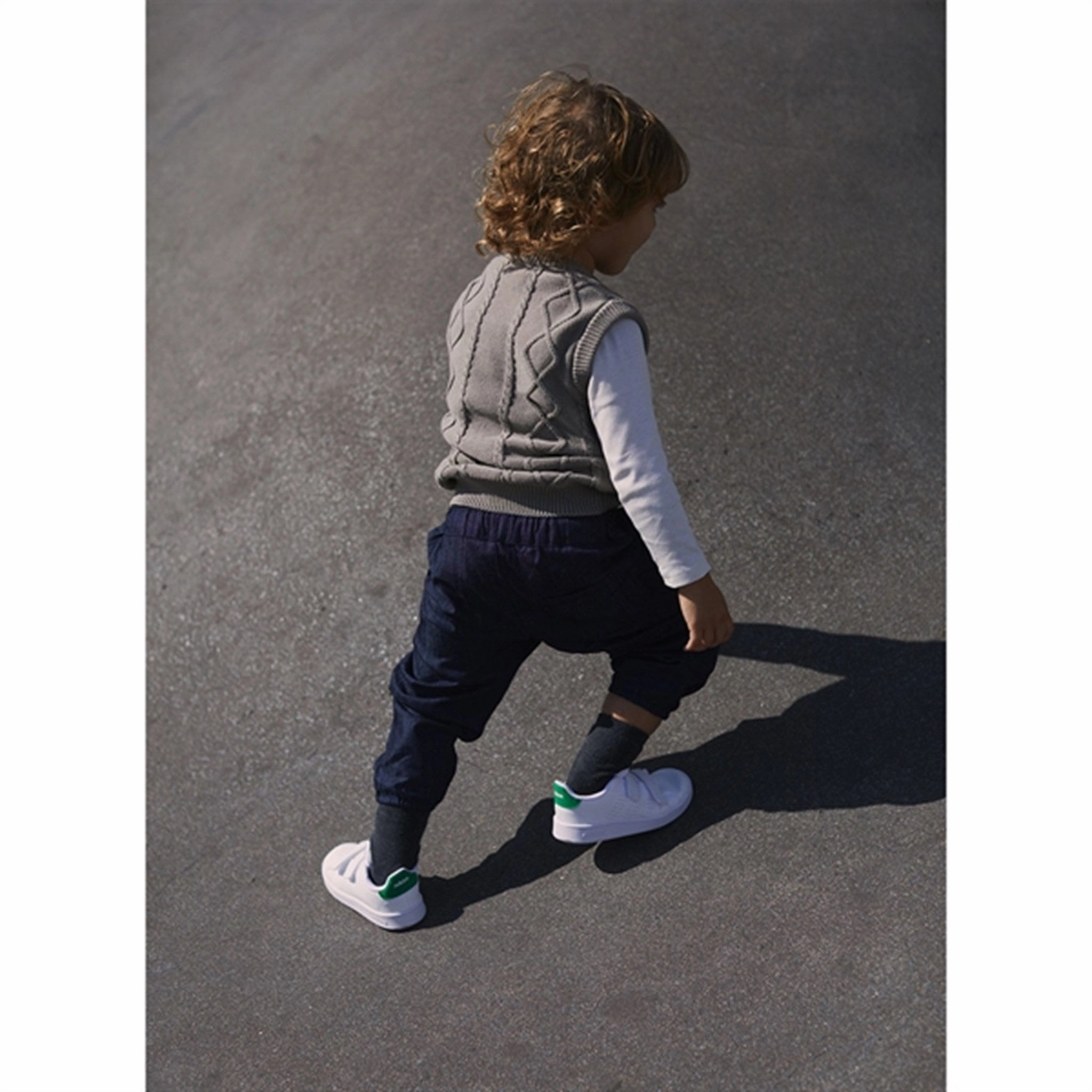 Tagless Neckline command Copenhagen Colors Grey Knitted Cable Vest