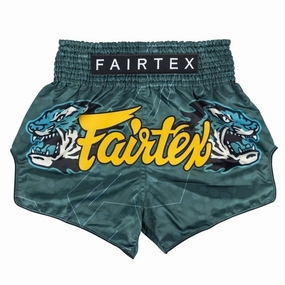 Fairtex Jungle Hunter Muay Thai Shorts BS1952 Green Kickboxing Anti Snag Fabric