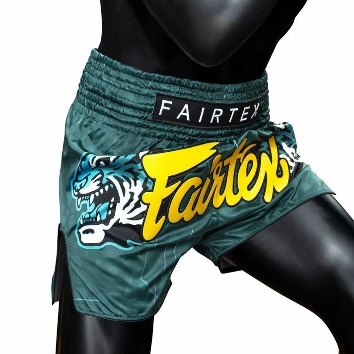 Fairtex Jungle Hunter Muay Thai Shorts BS1952 Green Kickboxing sports industry