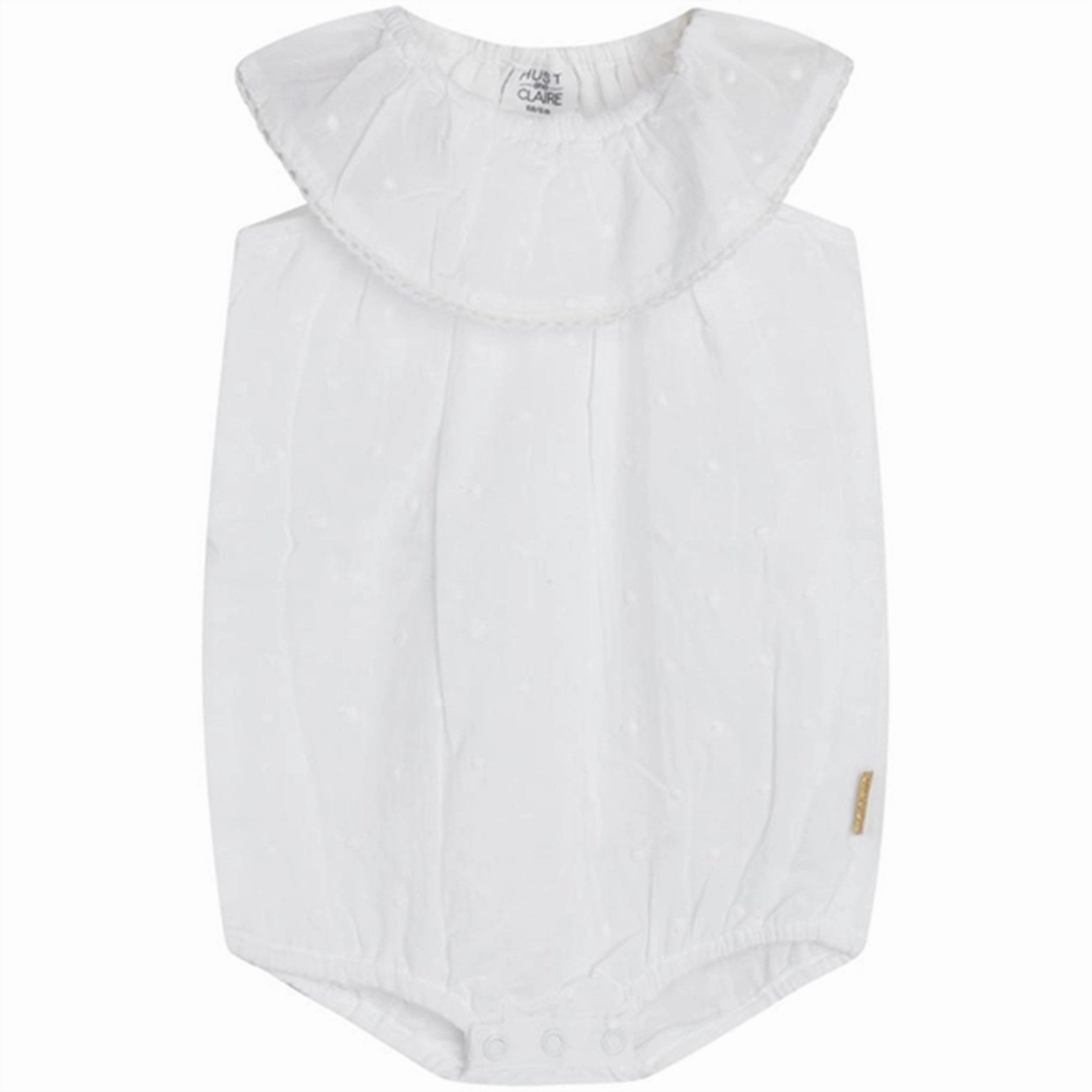Hust & Claire Baby Magnolia Romper White Festival Smart Cool Simple