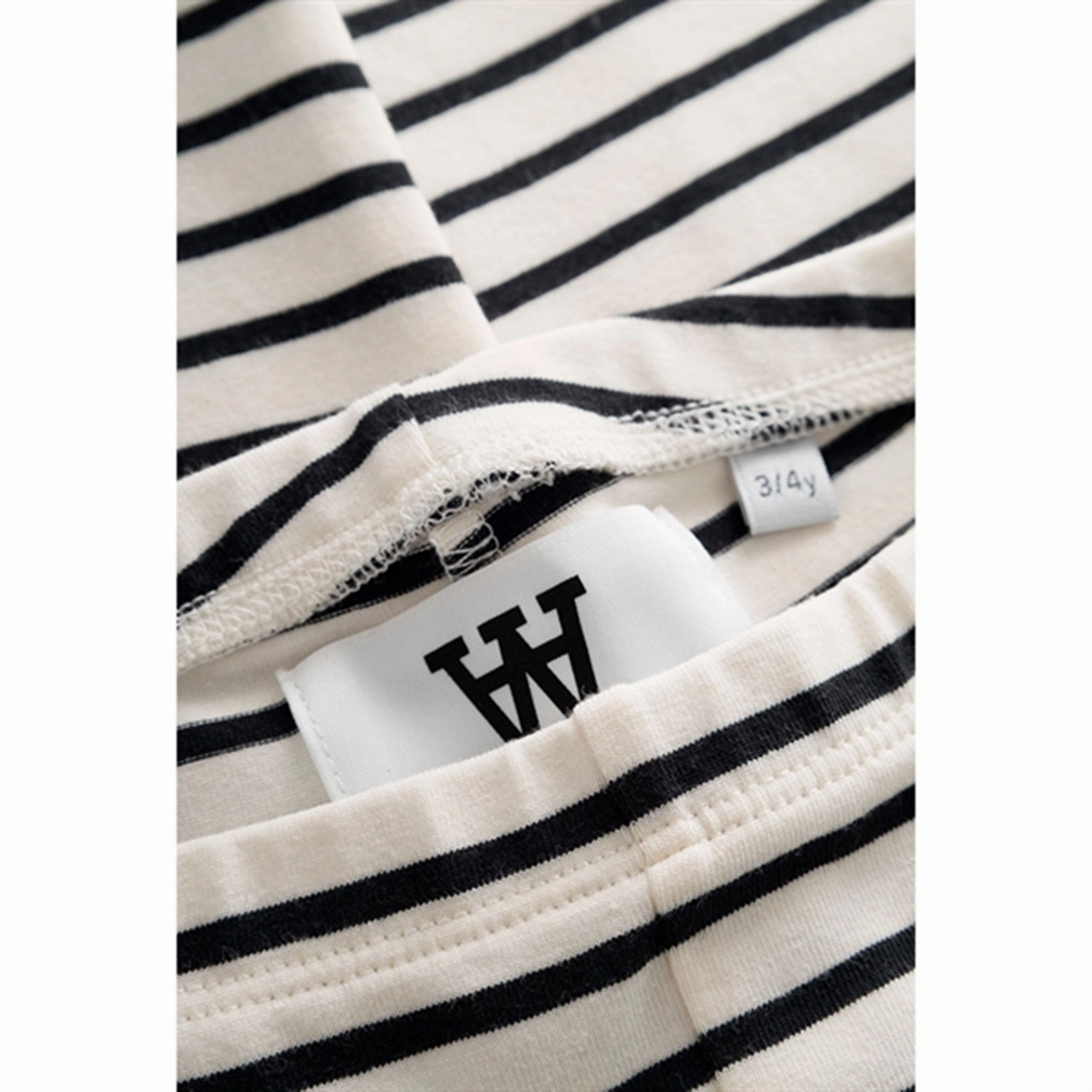 Fit For Casual Wear Wood Wood Off-White/Black Stripes Ira Leggings