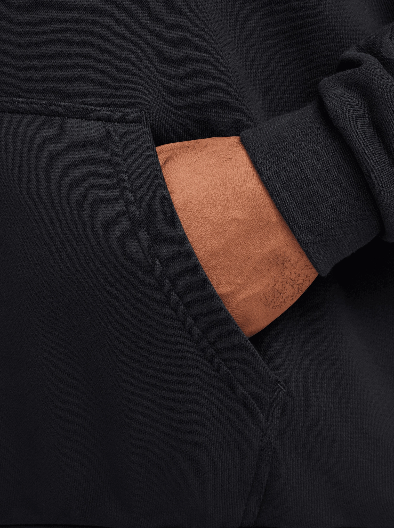 French Terry Oversized Pullover Hoodie Wind Resistant Coating Moisture Wicking Finish