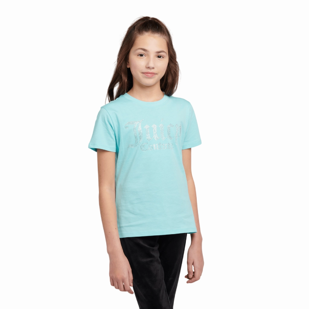 Juicy Couture Diamante Fitted Tee Junior Spring Freshness sale season