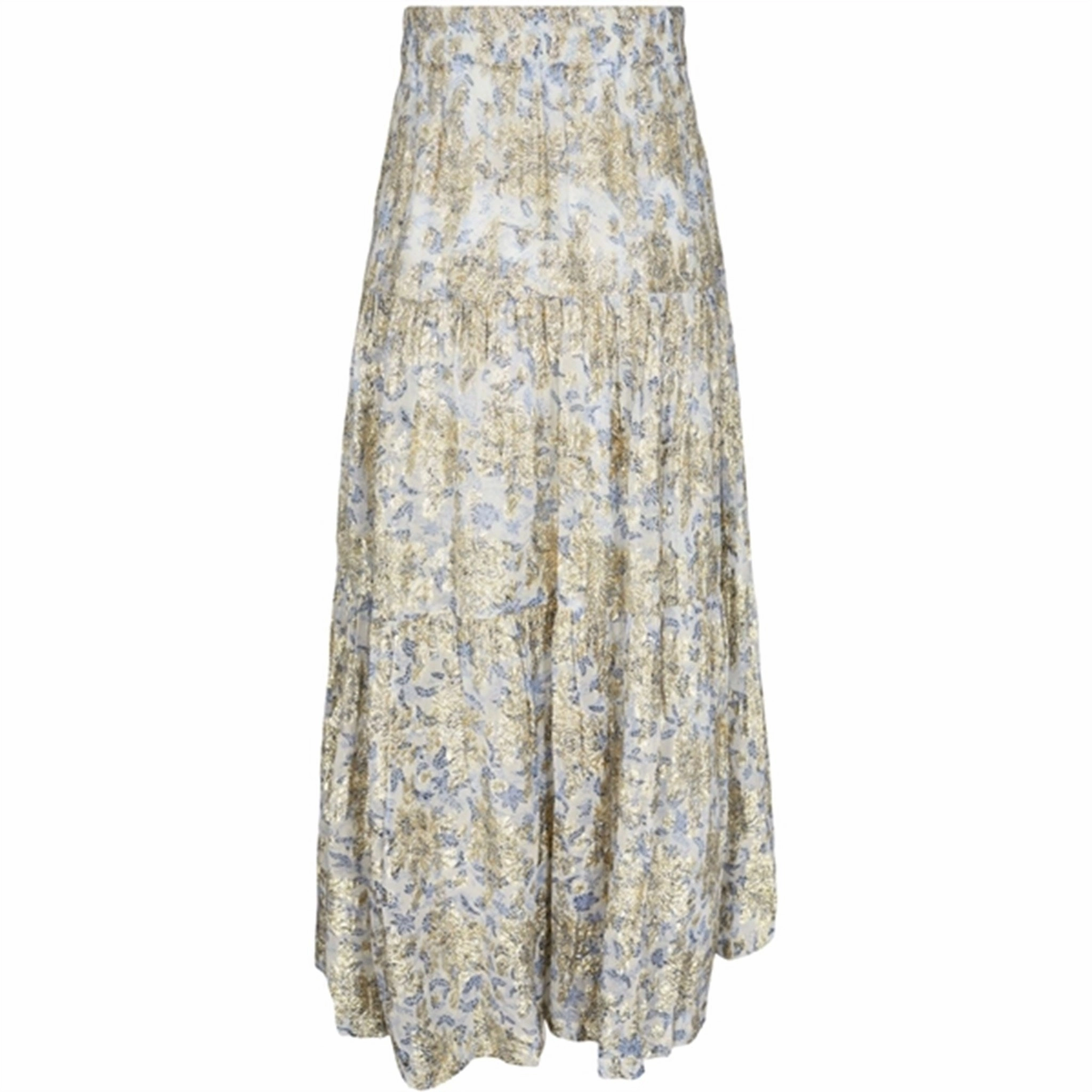 Sofie Schnoor Bright Blue Skirt No Ride Up Diagonal Slit