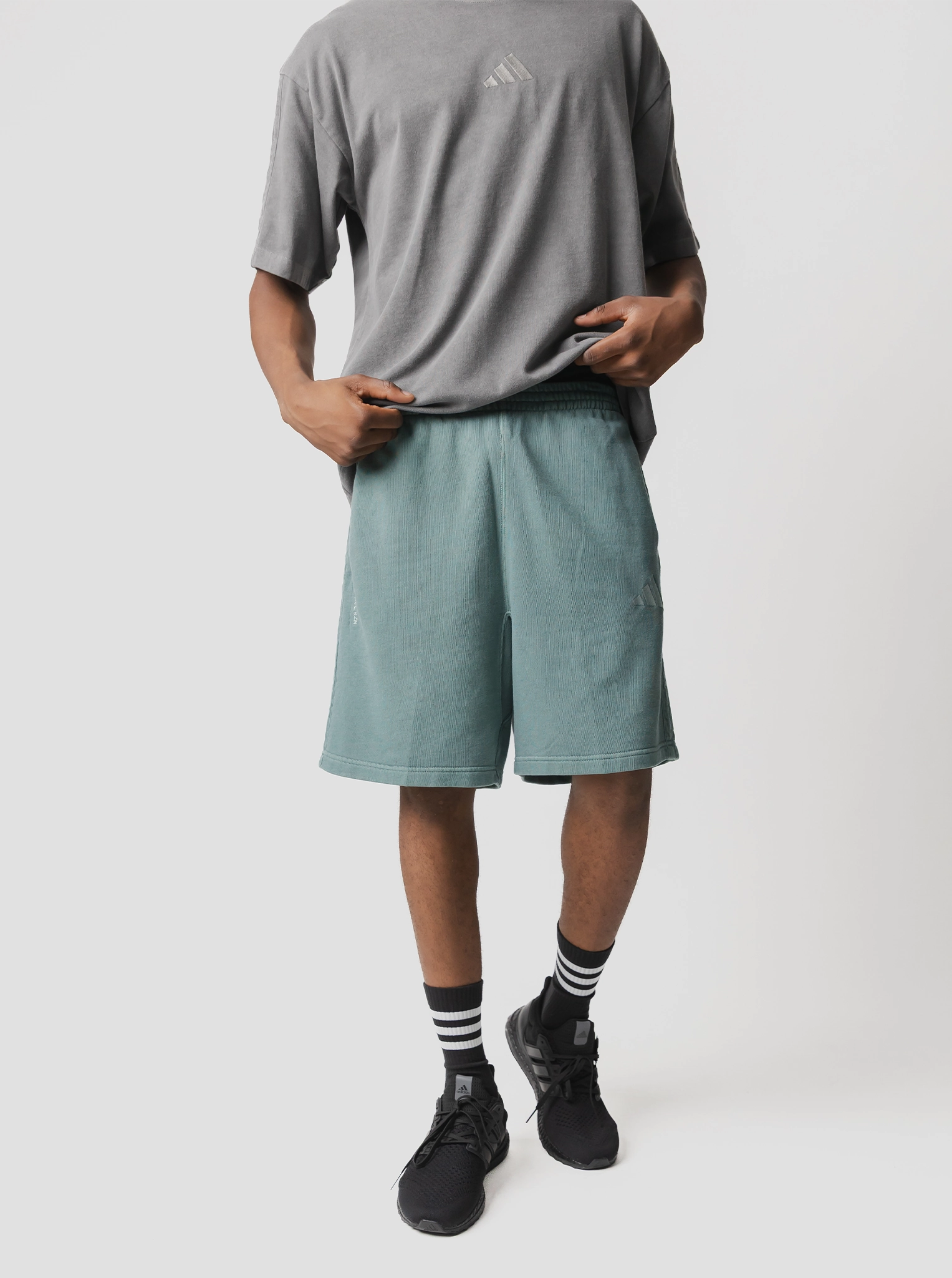 French Terry Shorts Recycled Elastic Trim